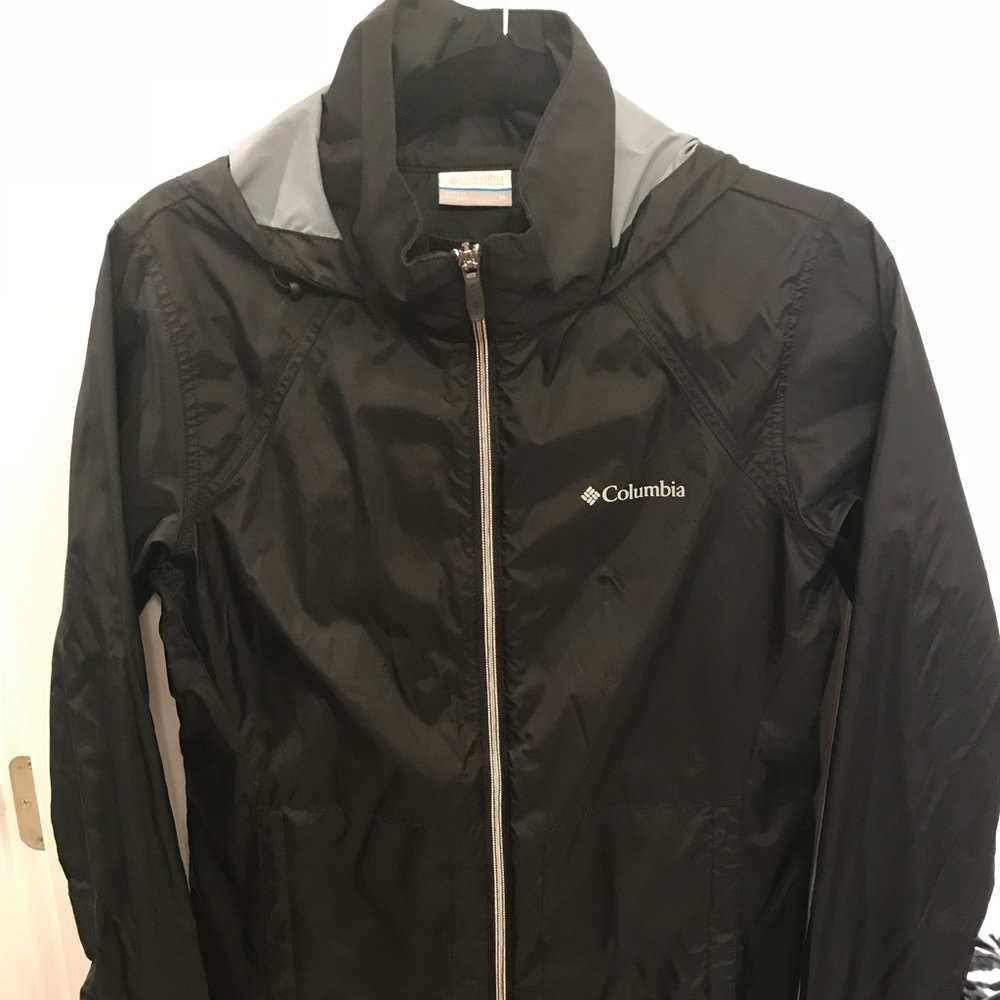 Columbia raincoat black size Med